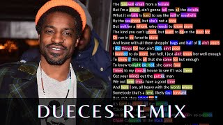 André 3000 verse on Dueces remix  Rhymes Highlighted [upl. by Henarat]