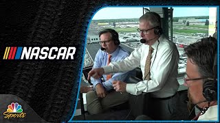 Booth Cam NASCAR Brickyard 400 call by Jeff Burton Steve Letarte Rick Allen  Motorsports on NBC [upl. by Etteyafal]