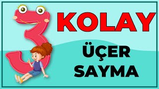 ÜÇER ÜÇER 30a KADAR RİTMİK SAYMA [upl. by Airdnek]