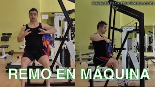 REMO ALTO EN MÁQUINA  TUTORIAL [upl. by Eniroc]