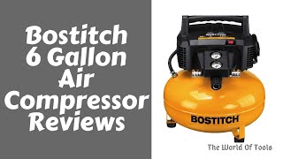 Bostitch 6 gallon Pancake air compressor review 2020  Budget Air Compressor  The World Of Tools [upl. by Enelrahs571]