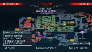 Metroid Dread  Cataris  Power Bomb Tank  Shinespark Ballspark [upl. by Ahseyk274]