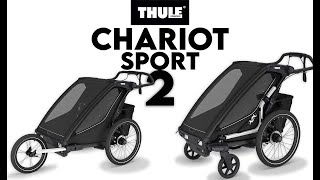 Wielofunkcyjna przyczepka rowerowa  Thule Chariot Sport 2 [upl. by Lederer743]