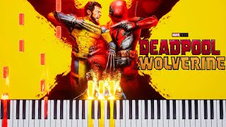 Like A Prayer Deadpool amp Wolverine Movie  Piano Synthesia Tutorial [upl. by Devan]