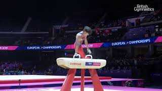 Jake Jarman Pommel 2018 Euros [upl. by Wrench]