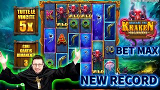 VINCITA RECORD 🤑🏦 alla RELEASE THE KRAKEN MEGAWAYS 🐙  🎰 IL COBRA SLOT ONLINE [upl. by Dempstor]