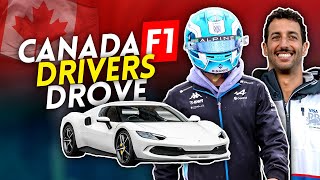 What the F1 DRIVERS DROVE to the 2024 CANADIAN GP [upl. by Kalasky]