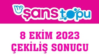 Şans Topu Çekiliş Sonuçları 8 Ekim 2023 [upl. by Arbe]