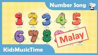 Number Song 110 in Malay  Learn Malay  Bahasa Melayu  KidsMusicTime [upl. by Garek]