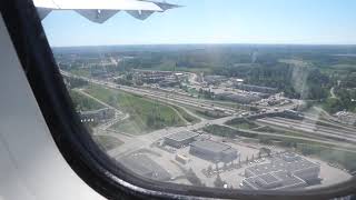 Nordic Regional Airlines ATR 72500 Landing at HelsinkiVantaa Airport  June 2017 [upl. by Eedna]