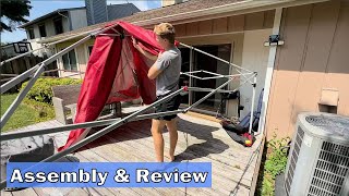 CROWN SHADES 10x10 Pop Up Canopy  Assembly amp Review [upl. by Sirraj]