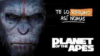 Planeta de los Simios Nuevo Reino 🐵🐒 en menos de 1 MINUTO shorts simios peliculas [upl. by Boylston122]