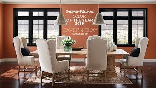 2019 Color of the Year Cavern Clay SW 7701  SherwinWilliams [upl. by Besnard760]