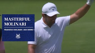 Francesco Molinaris Brilliant HoleOut  2024 PGA Championship [upl. by Daphie]