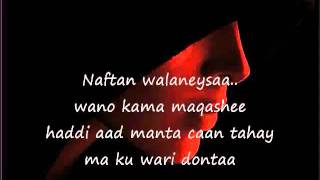 Somali Lyrics Song Dadka ha iska weyneyn By Nuur Eebe [upl. by Aramen209]