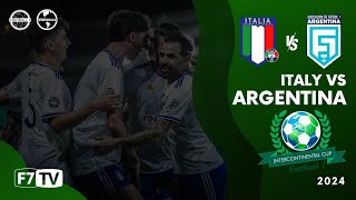 INTERCONTINENTAL CUP 2024  SEMIFINAL  ITALY X ARGENTINA [upl. by Joellen]