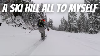 Secretly Skiing the Mountain Before Opening Day [upl. by Olegnalehcim]