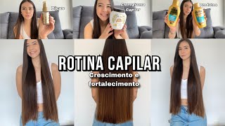 CRONOGRAMA CAPILAR PARA FORTALECIMIENTO E CRESCIMENTO DO CABELO  dicas e cuidados com o cabelo [upl. by Sou583]