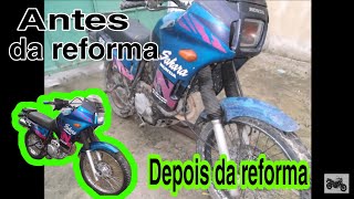 Reforma completa da Honda NX Sahara 350 1996 Do lixo ao luxo ANTES E DEPOIS [upl. by Ayotaj]