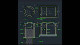 SOAKAGE PIT amp SEPTIC TANK autocad  architecture Septictank soakage [upl. by Tterej]