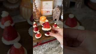 Santa Hat Brownies 🎅 christmas baking [upl. by Olds705]