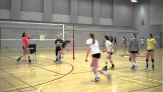 Volleyball Defense Drill  Stop and Freeze [upl. by Hsejar]