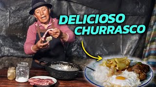 Rico CHURRASCO de CAMPO Hecho a leña  Doña Empera [upl. by Nirrac]