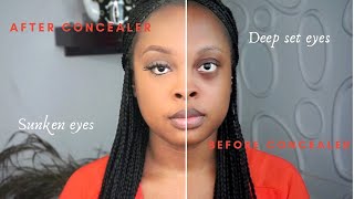 Makeup for sunken eyes  deep set eyes [upl. by Eltsirk57]