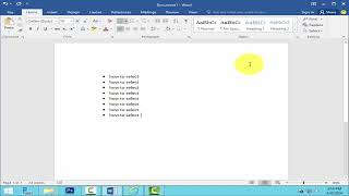 How to select all bullets in word [upl. by Onaireves]