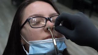 Septum Piercing How to Properly Pierce INSTRUCTIONAL video only Dont try at home [upl. by Puduns]