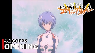 Neon Genesis Evangelion  Opening 4K 60FPS  Creditless  CC [upl. by Xirtaeb826]