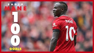 Sadio Manes 100 Liverpool goals  Arsenal celebration Everton late winner amp Munich stunner [upl. by Asim]