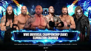 WWE 2K24 FULL MATCH — 6Man Elimination Chamber Match — WWE Title Match [upl. by Swisher862]