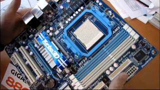 Gigabyte 880GMUD2H 880G Phenom II X6 Ready Motherboard Unboxing amp First Look Linus Tech Tips [upl. by Entirb]