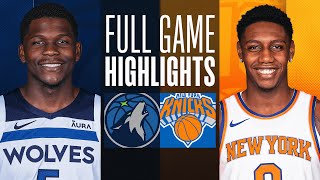 TIMBERWOLVES at KNICKS  NBA PRESEASON FULL GAME HIGHLIGHTS  October 14 2023 [upl. by Nivlam]