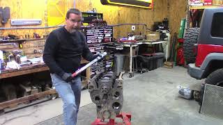 JK 4BT Swap Part 2 Engine Reassembly Part 1 [upl. by Dnomar]