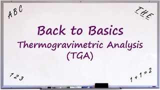 Back to Basics Thermogravimetric Analysis TGA [upl. by Dlorrej]