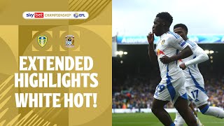 WHITE HOT  Leeds United v Coventry City extended highlights [upl. by Valida]