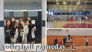 vlog  korean international students volleyball gameday vlog 🏐 student athlete GRWM haikyuu irl [upl. by Brozak]