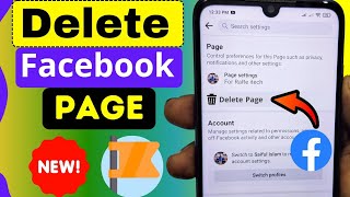 How to Delete FACEBOOK PAGE Permanently 2024 [upl. by Cartie113]