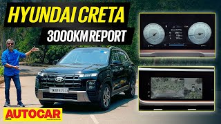 Hyundai Creta  3000km Review  Long Termer autocarindia1 [upl. by Solenne]