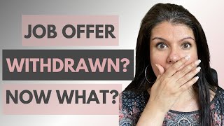 What to do if they withdraw their Job Offer [upl. by Qahsi203]