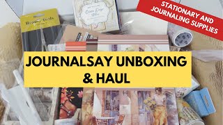 Journalsay Haul  The Ultimate Stationary amp Journaling Unboxing [upl. by Zanlog]