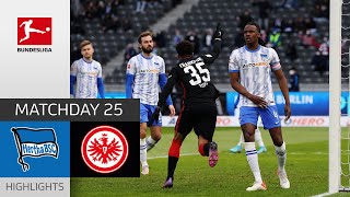 Hertha Berlin  Eintracht Frankfurt 14  Highlights  Matchday 25 – Bundesliga 202122 [upl. by Rosalie]