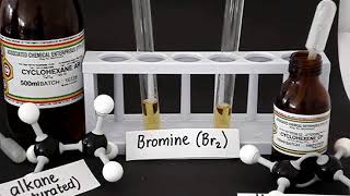 Saturated and unsaturated hydrocarbons reaction with bromine [upl. by Madison396]