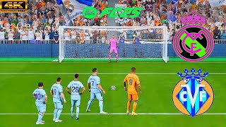 EA SPORTS FC 25Mbappé vs RonaldoMessiNeymarBenzema Real Madrid vs Villarreal Penalty Shootout 4K [upl. by Notlrak]