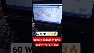 60 WPM Beltron typing practice  beltron exam  beltron previous year question paper  Anand kumar [upl. by Gnut]