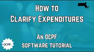 Clarify an Expenditure Software tutorial [upl. by Weismann]