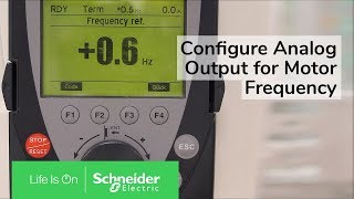 Configuring Analog Output for Motor Frequency on Altivar 61 amp 71  Schneider Electric Support [upl. by Lehte]