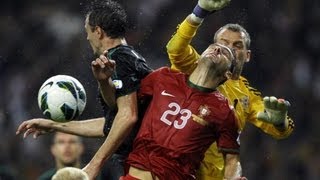 Helder Postiga goal saves Portugal v Northern Ireland in World Cup qualifier [upl. by Erdied]